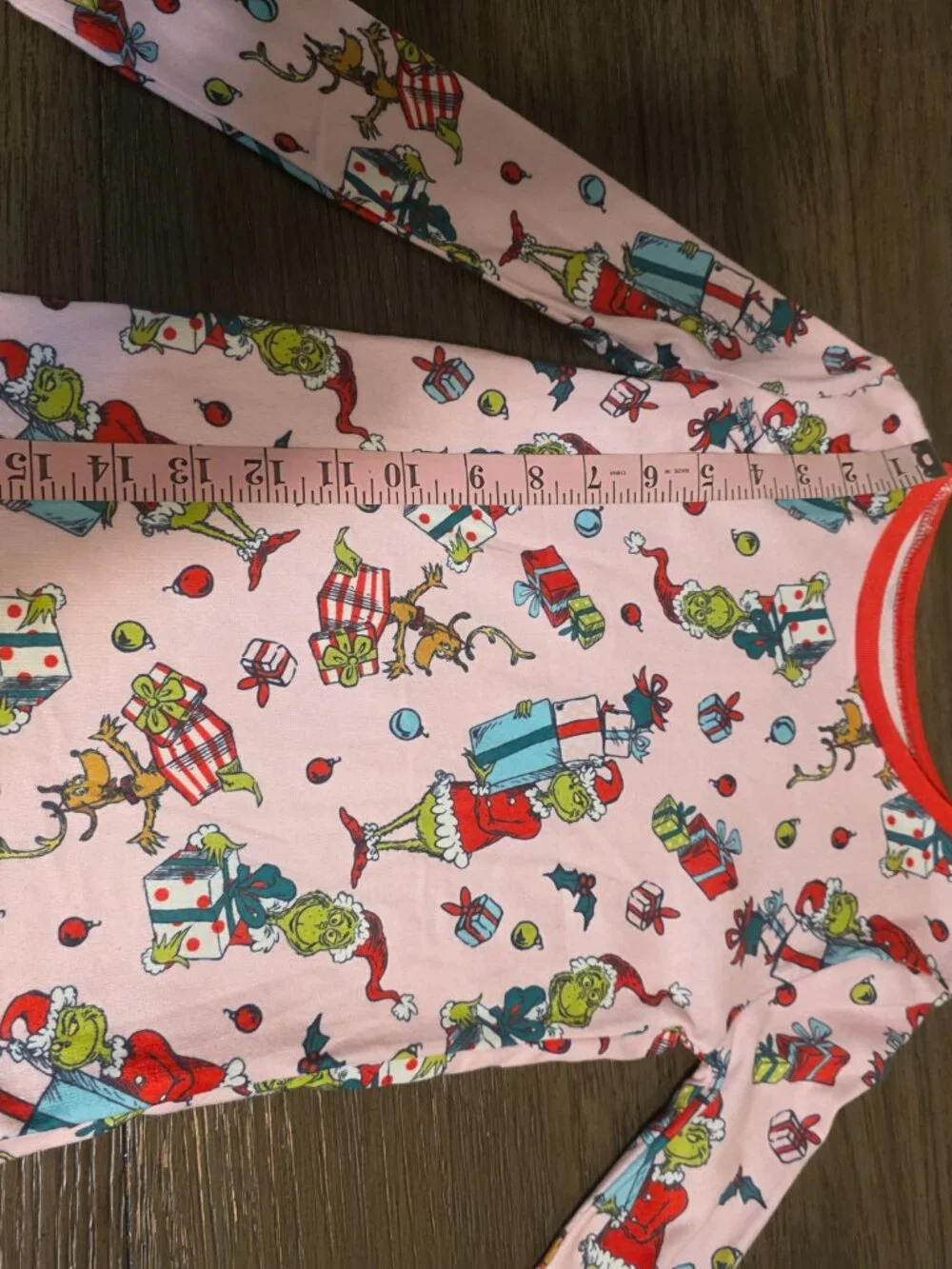 Grinch Girls Christmas Pajama Set NWT Size 6 3 Piece Holiday Pjs
